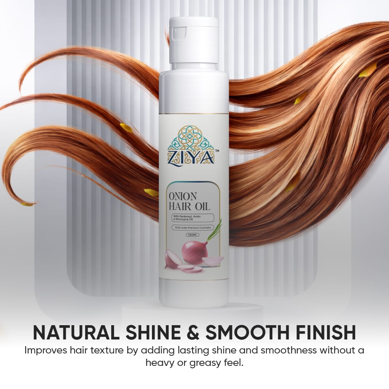 Ziya Onion Hair Oil with Onion Oil & Redensyl for Hair Fall Control - 100 ml - Image 4