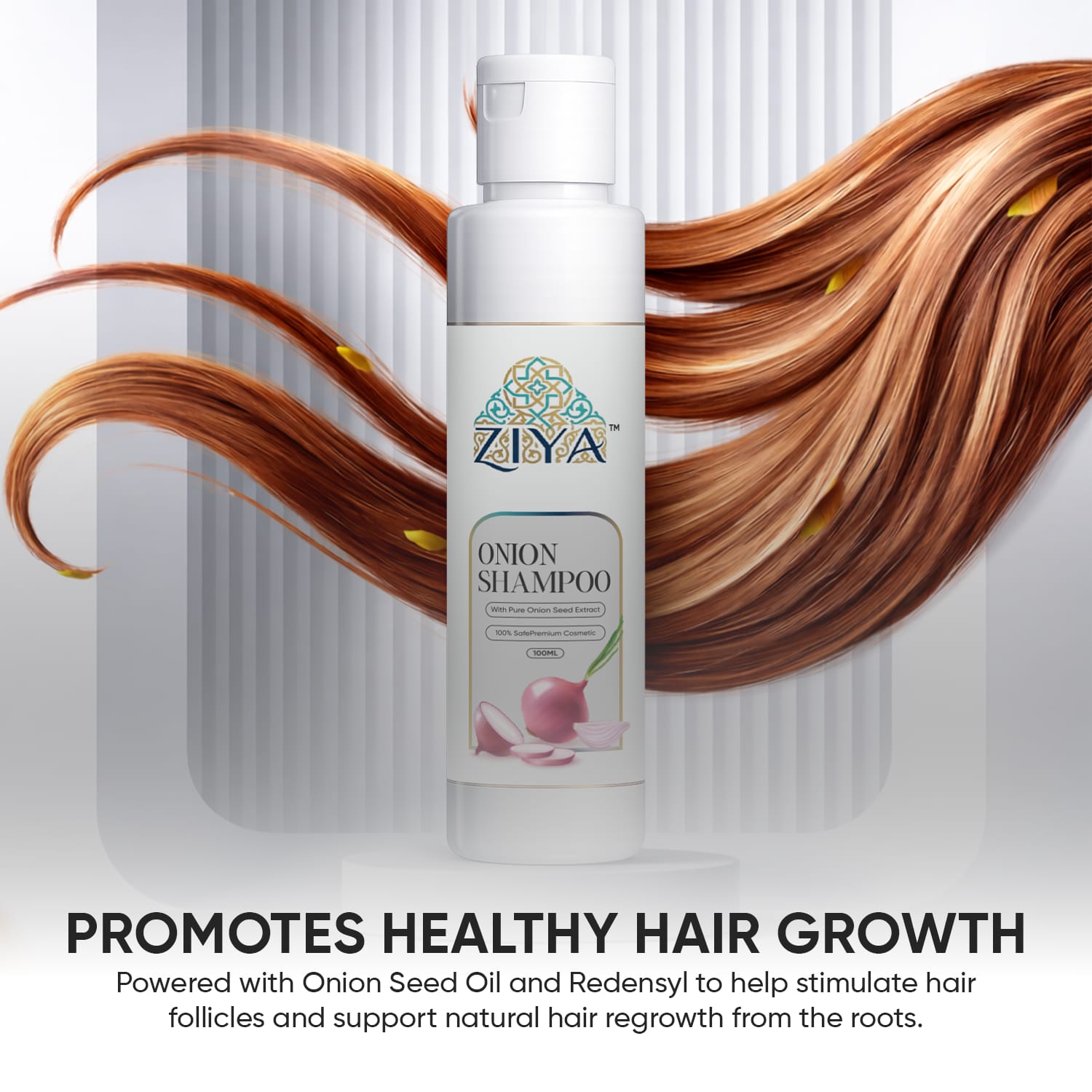 Ziya Onion Shampoo for Hair Growth and Hair Fall Control (100 ml) - Image 4